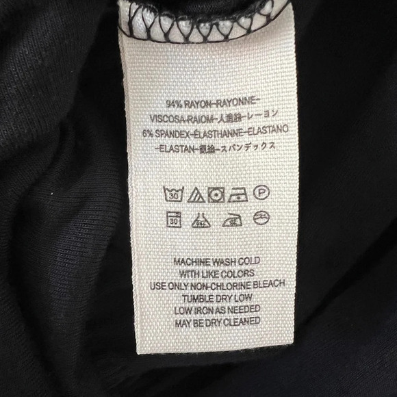 Free People That's a Wrap Black Bell Sleeve Crop Top Size Small - Picture 8 of 8